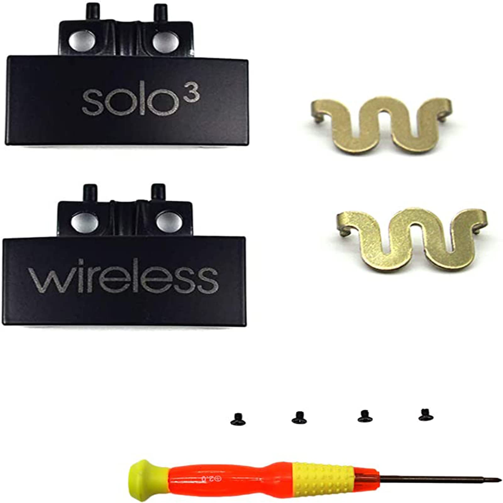 Replacement Headband Hinge Clip Cover + Pin Repair Kit for Beats Solo3 & Solo2 Wireless Over-Ear Headphones - Black - DIY Headphone Accessories for Comfort & Durability Fixes