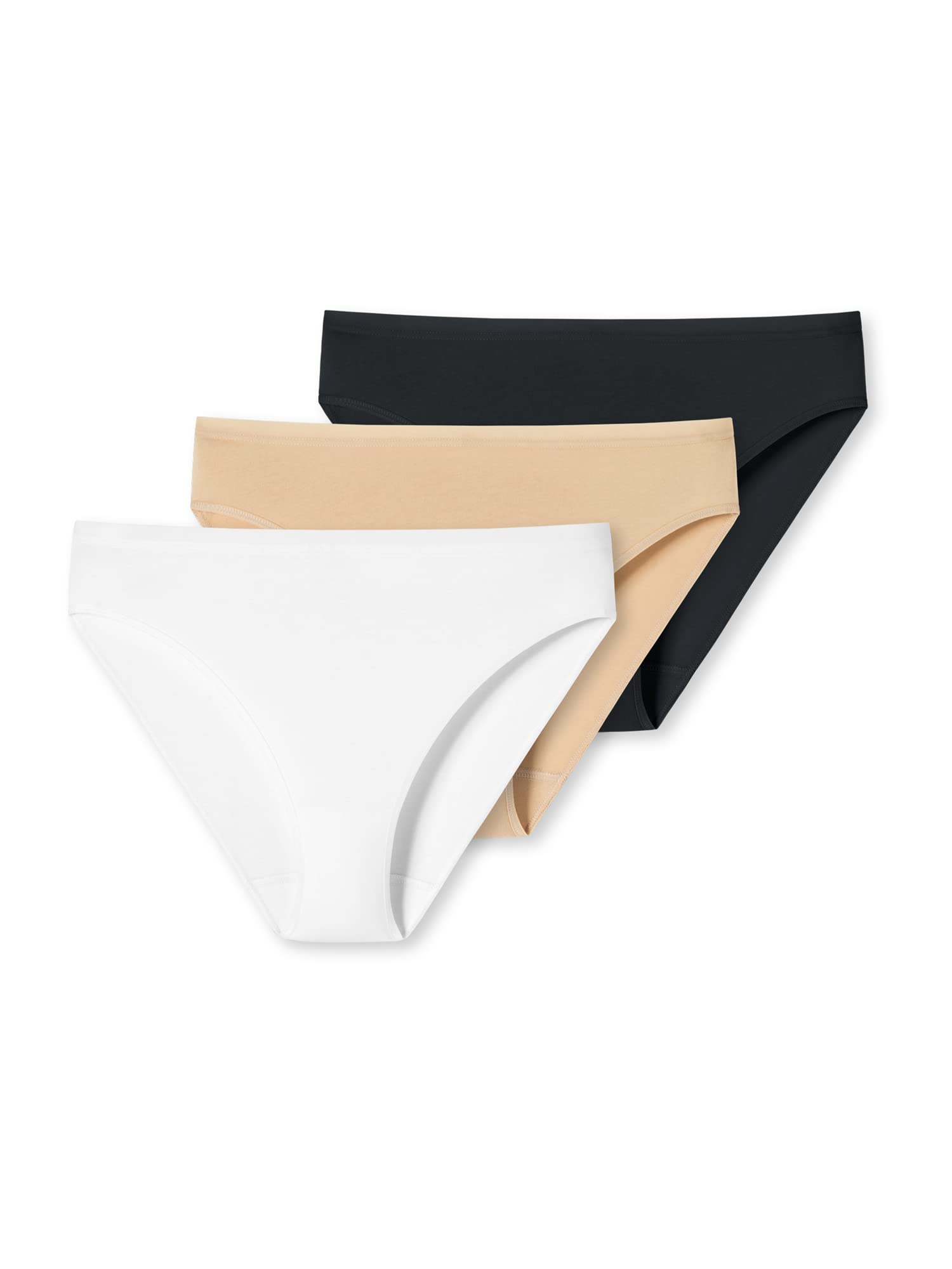 Schiesser Women's Cotton Underwear 3-Pack - Soft Breathable Comfortable Panties for Everyday Wear, Workout & Sleep