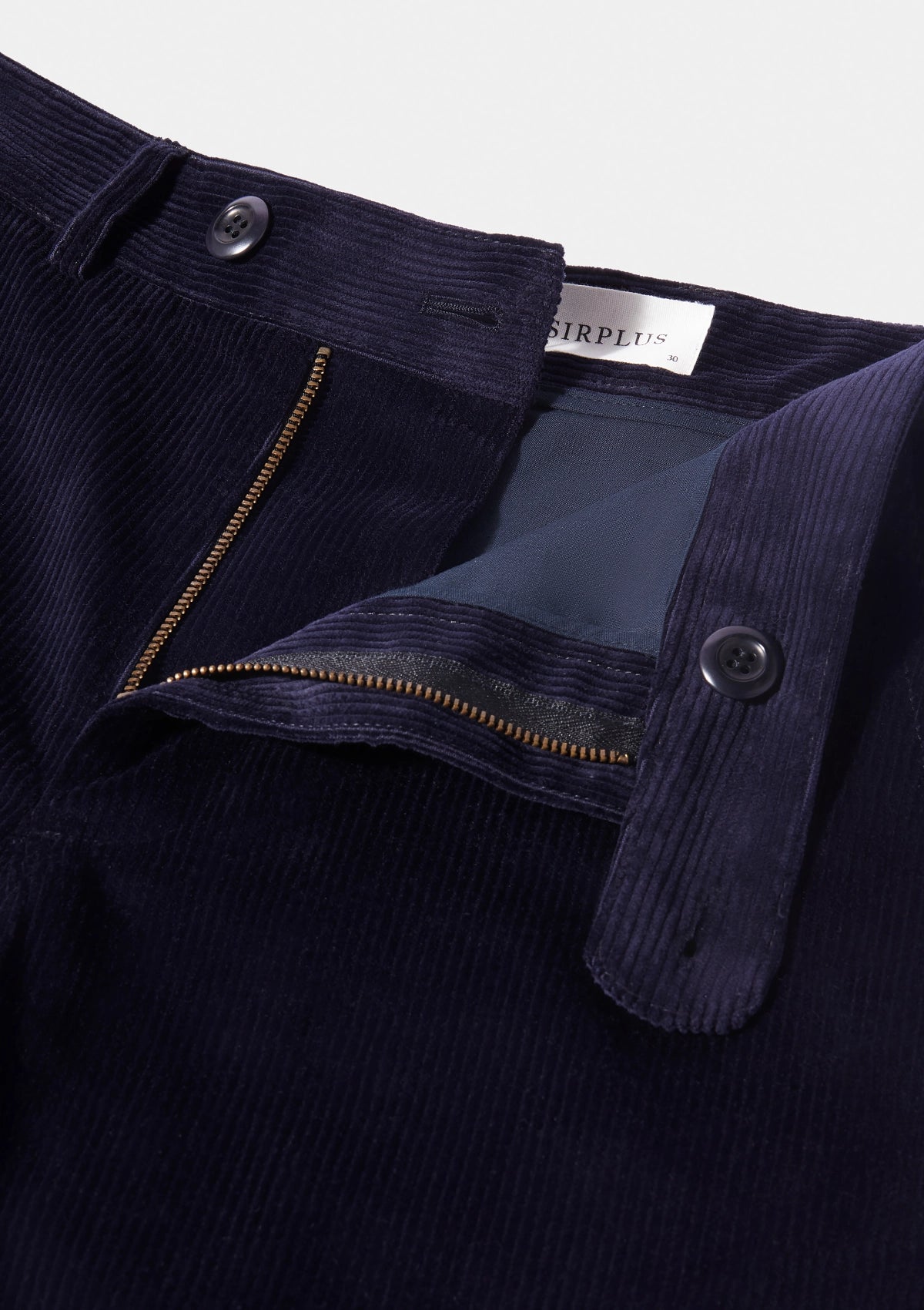 Men's Navy Blue Cotton Corduroy Casual Pants - Comfortable Slim Fit Trousers for Everyday Wear, Office & Weekend Outings