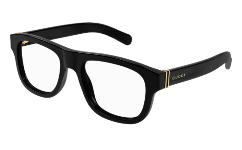 Gucci GG1509O 001 Black Square Men's Eyeglasses - Classic Designer Frames for Men | Perfect for Business, Casual & Everyday Wear