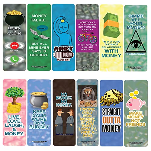 Funny Money Bookmarks (5-sets X 6 Cards)