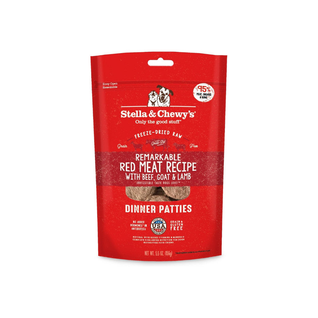 Stella & Chewy's Freeze-Dried Raw Dinner Patties for Dogs - 14oz & 25oz Sizes | Grain-Free, High-Protein, Complete Nutrition for Healthy Digestion | Perfect for Small & Large Breeds, Travel & Training Treats