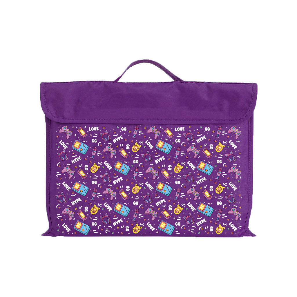 Eco-Friendly Reusable Library Book Tote Bag - Durable & Stylish for School, Shopping & Groceries - Pixel Chick Design