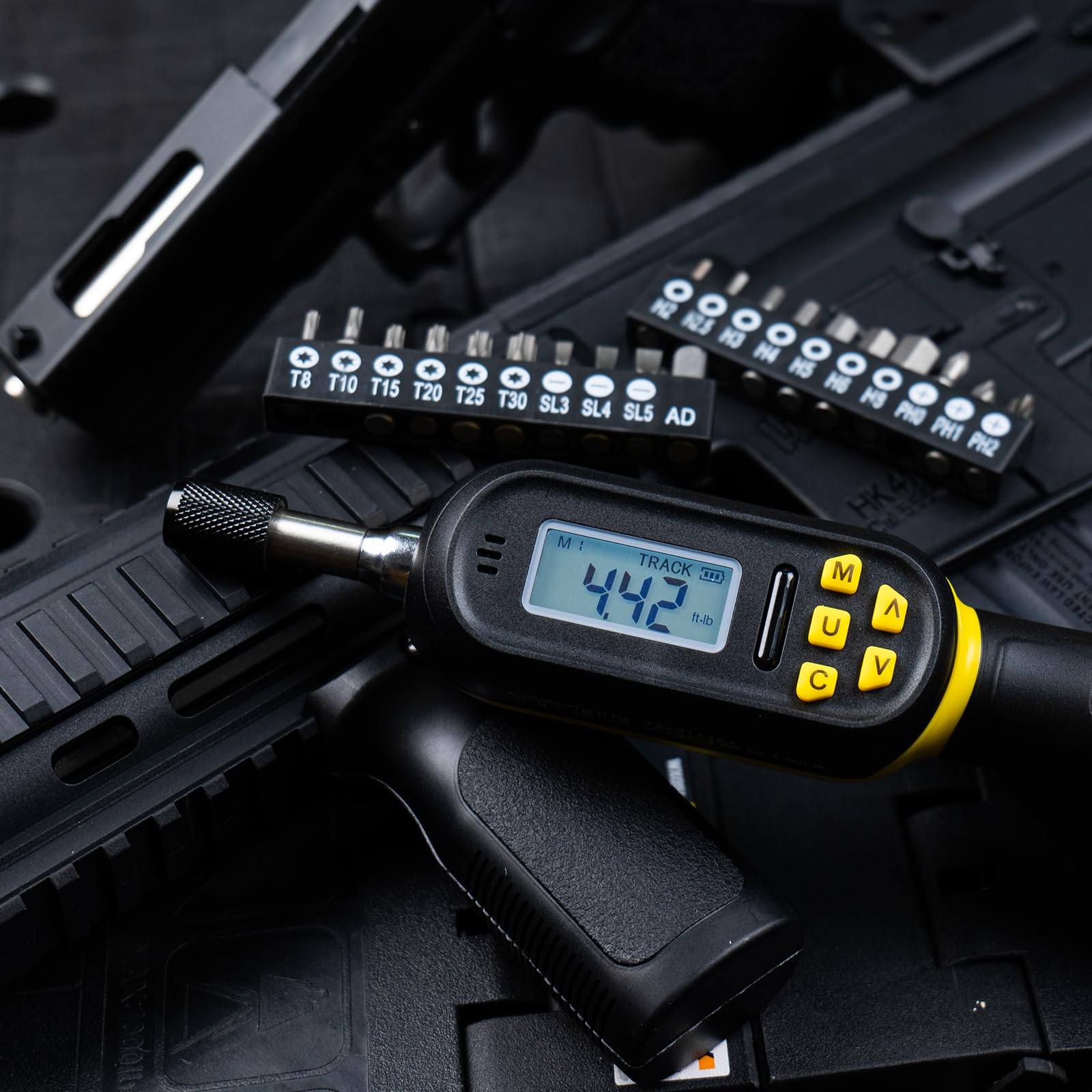 32PCS Digital Torque Screwdriver Set (2.66-53.1 in-lbs / 0.3-6 Nm) with Buzzer & LED Indicator - Adjustable Torque Wrench Kit with Bits & Sockets - Perfect for Electricians, DIY Projects, and Automotive Repairs