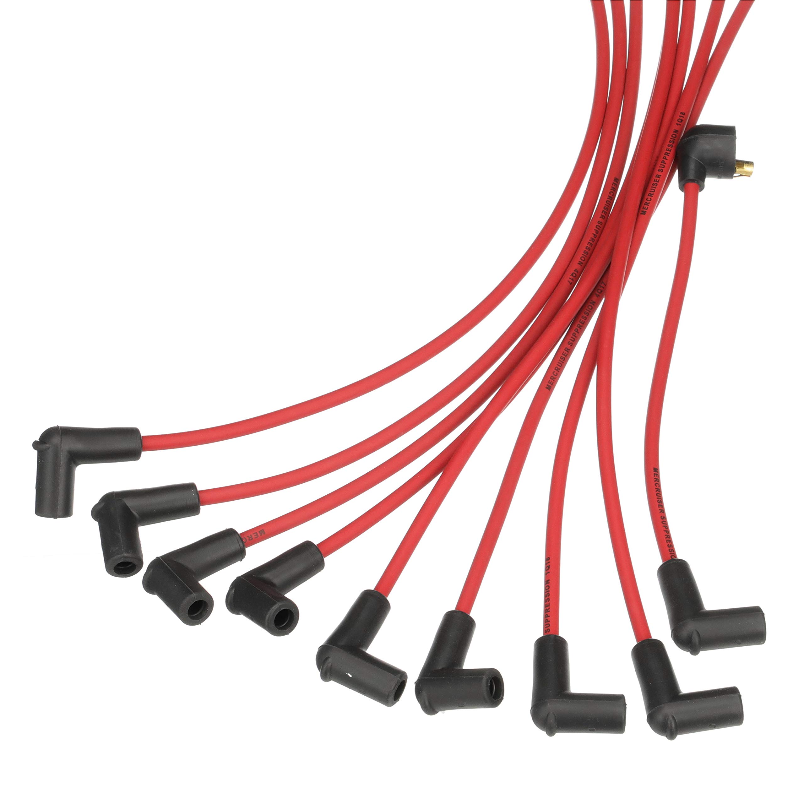 Quicksilver 816608Q83 Red High-Performance Spark Plug Wire Kit - Compatible with Marine & Automotive Engines - Ideal for Boats, Jet Skis, and Classic Cars