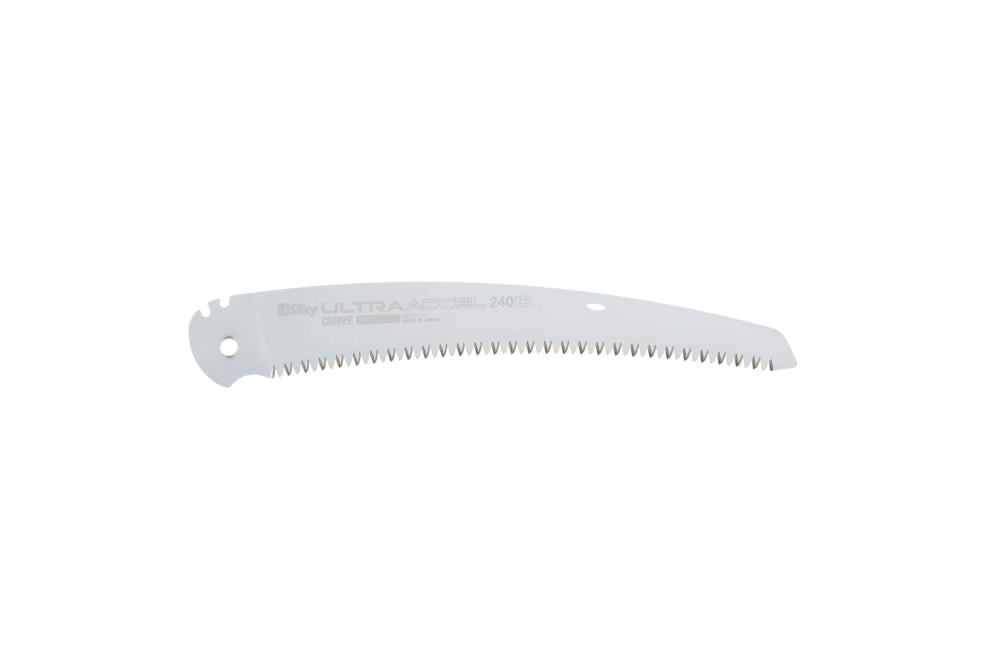 Silky Replacement Blade Ultra Accel 240mm Curved Saw Blade with Large Teeth (Model 447-24) - Perfect for Woodworking, Pruning, and Outdoor Cutting Tasks