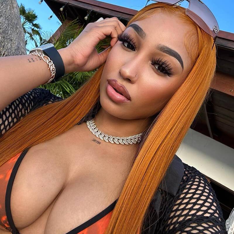 Eullair Golden Yellow Body Wave/Straight Wig with Transparent Lace Front - 100% Human Hair Wigs for Black Women | Natural Look for Daily Wear, Parties & Special Occasions