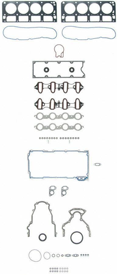 Fel Pro Full Gasket Set for Chevy 4.8L & 5.3L VORTEC Engines - Head, Intake & Pan Gaskets - Compatible with 1999-2001 1st Design Models - Perfect for Engine Rebuilds & Performance Upgrades