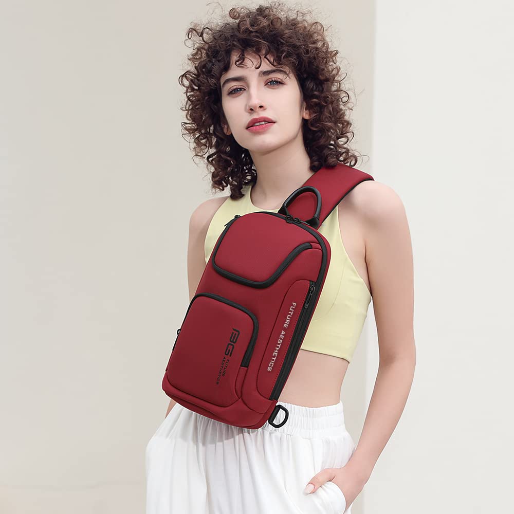 BANGE Sling Bag for Men & Women - Crossbody Shoulder Bag, Lightweight Travel Backpack for Hiking, Gym, Work & Daily Use