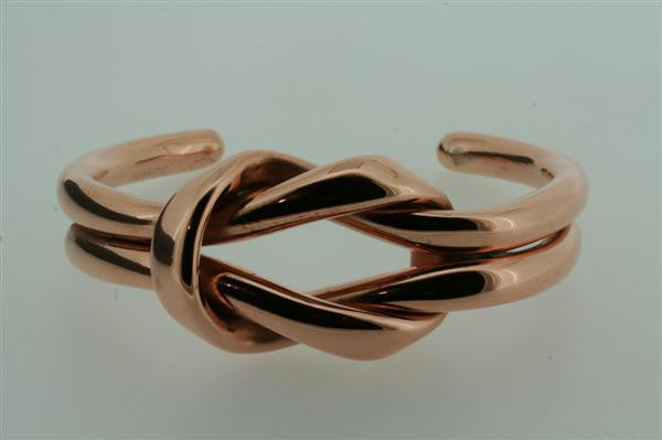 Eternal Knot Copper Cuff Bracelet - Handmade Boho Jewelry for Women - Perfect for Weddings, Festivals & Everyday Wear