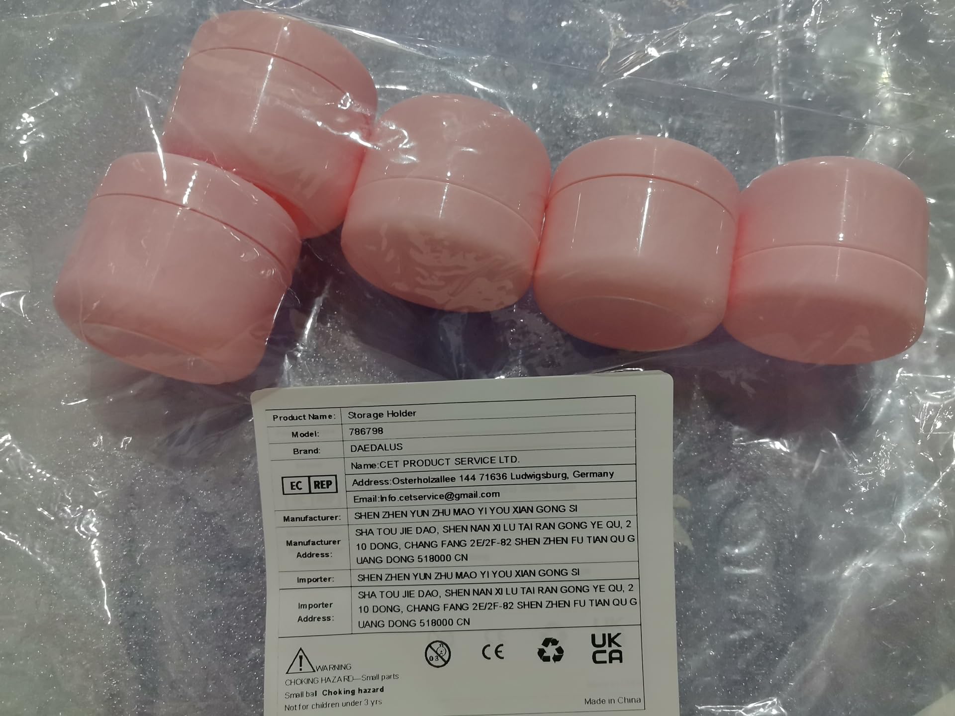 5-Piece Empty Travel Makeup Jars (50g, Pink) - Refillable Cosmetic Containers for Creams, Lotions & Skincare - Perfect for DIY Beauty, Travel & Organizing - Ideal for Home Use, Salon & Gift Giving - Great for Airplane Carry-On, Gym Bag Essentials & Makeup Artist Kits - Compact Storage Solution for Vanity, Bathroom & On-the-Go Touch Ups - Portable Beauty Essentials for Travel, Home, Salon & Daily Skincare Routine
