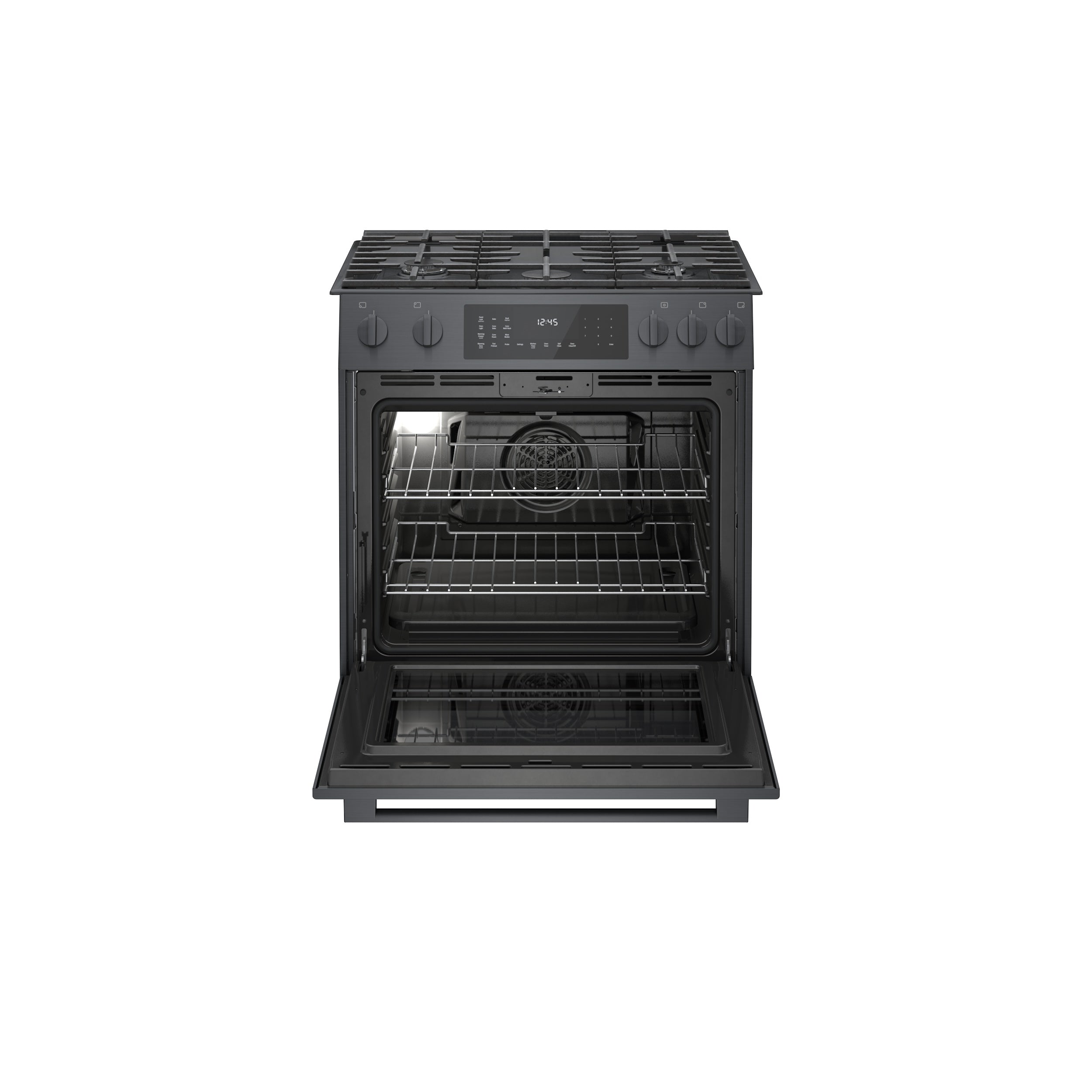 Bosch 30-Inch Black Stainless Steel Slide-In Gas Range HGI8046UC - Perfect for Modern Kitchens & Professional Cooking