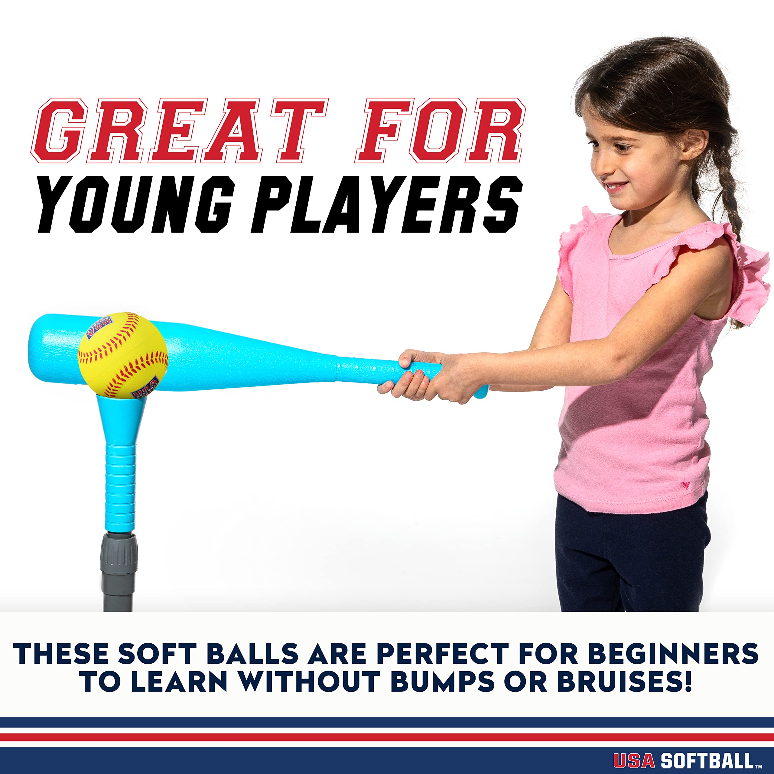 Franklin Sports Oversized Foam Baseballs - Soft Foam Practice Balls for Kids & Beginners - Perfect for Backyard Training, T-Ball, and Indoor Games