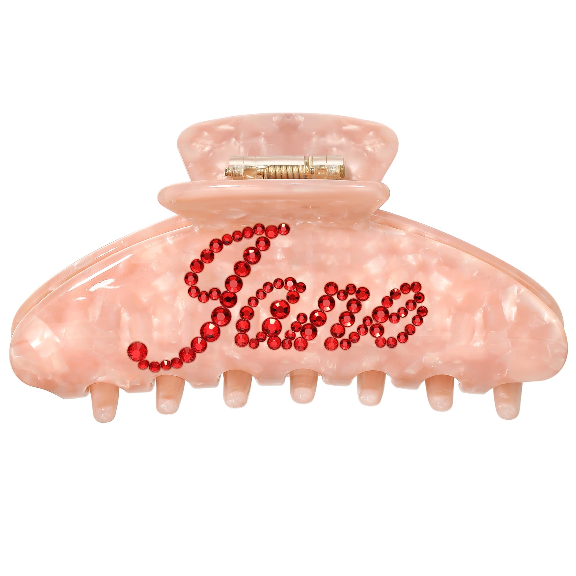 Pink Banana Claw Hair Clips for Women - 4 Inch Non-Slip Large Claw Clips for Thin Hair - Y2K Fashion Accessories - Perfect for School, Work, and Everyday Hairstyles