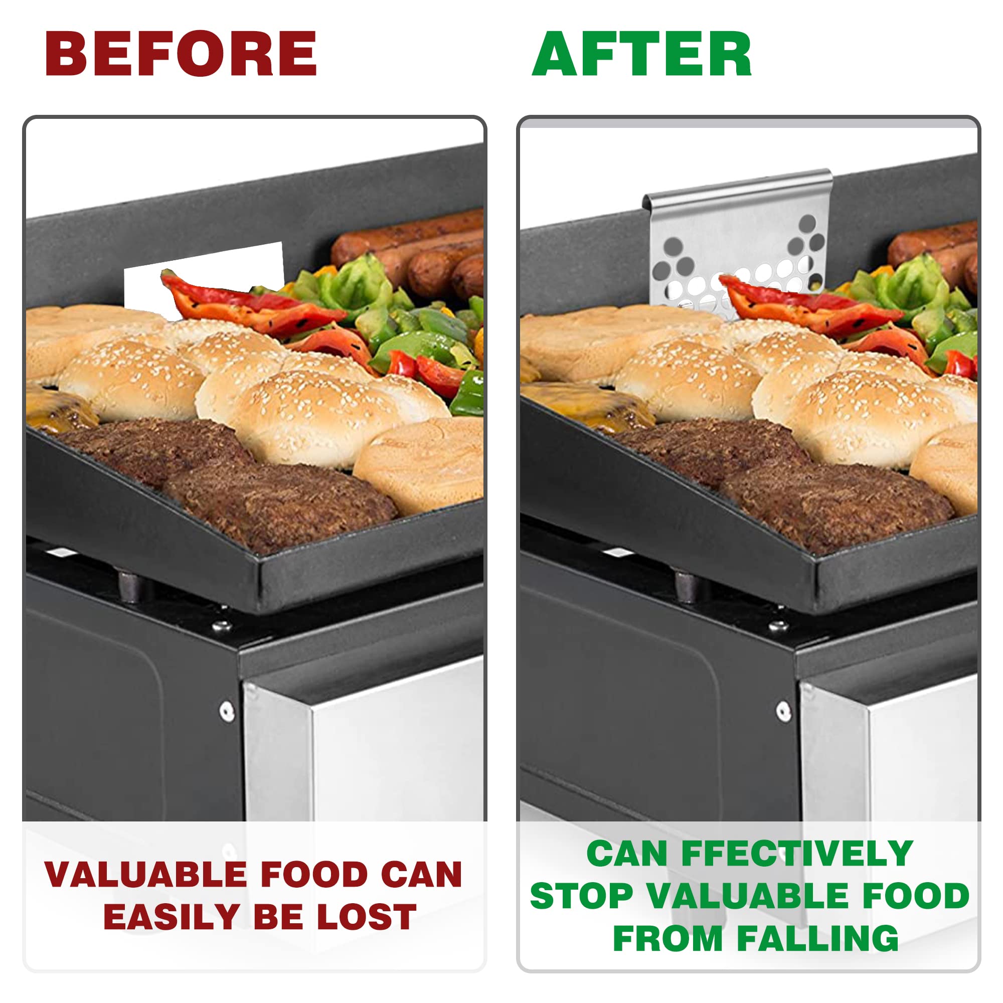 **Tugaizi Grease Trap Mesh Screen for Blackstone Griddles – Universal Fit for Flat Top Grills, Prevents Food from Falling – Perfect for Outdoor Cooking, Camping & Backyard BBQs (1 Pack)**