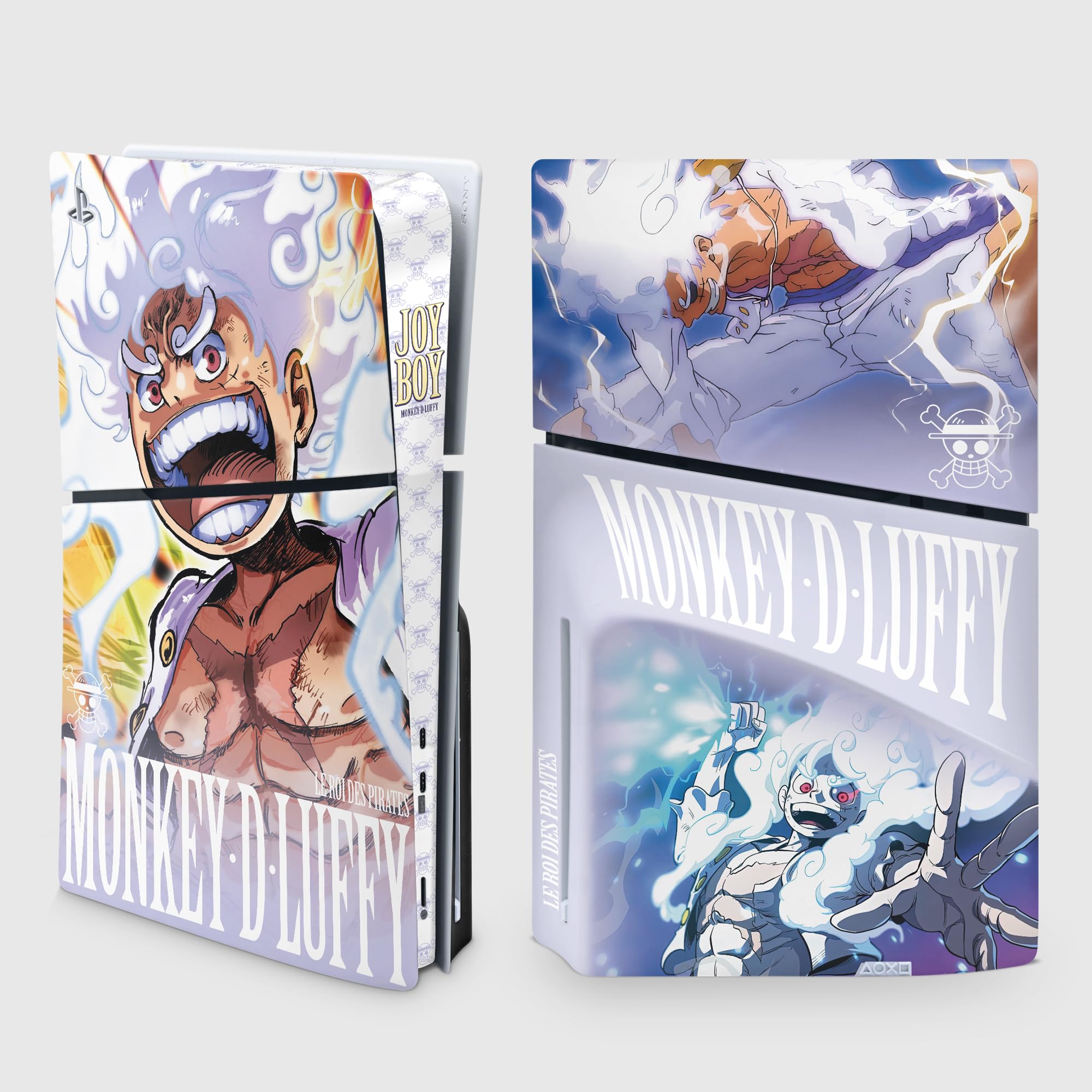 PS5 Slim Gear 5 Sticker Decal Set - Manga Style Skin for PlayStation 5 Console & Controller - Compatible with Disc Edition Slim - Perfect for Gaming Setup & Personalization (1 Controller)