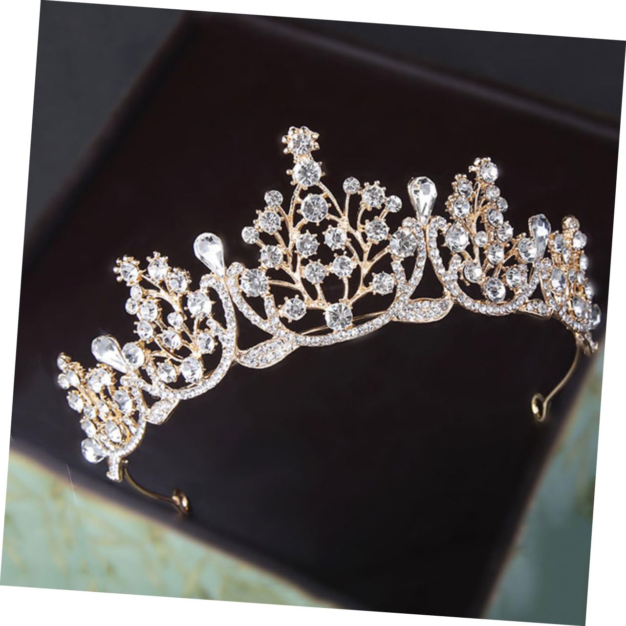 Beaupretty Rhinestone Bridal Headpiece Crown - Sparkling Hair Accessories for Weddings, Prom, Pageants & Special Occasions