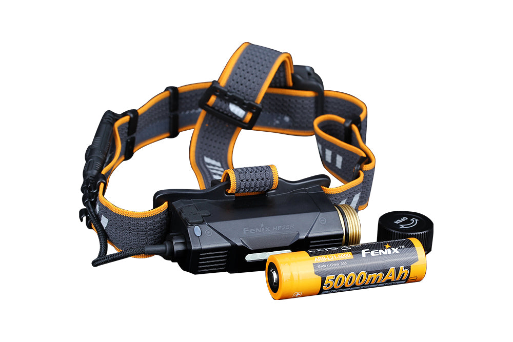 Fenix HP25R V2.0 Rechargeable Headlamp - 1600 Lumens LED Headlight with Adjustable Beam for Camping, Hiking, Running & Outdoor Adventures