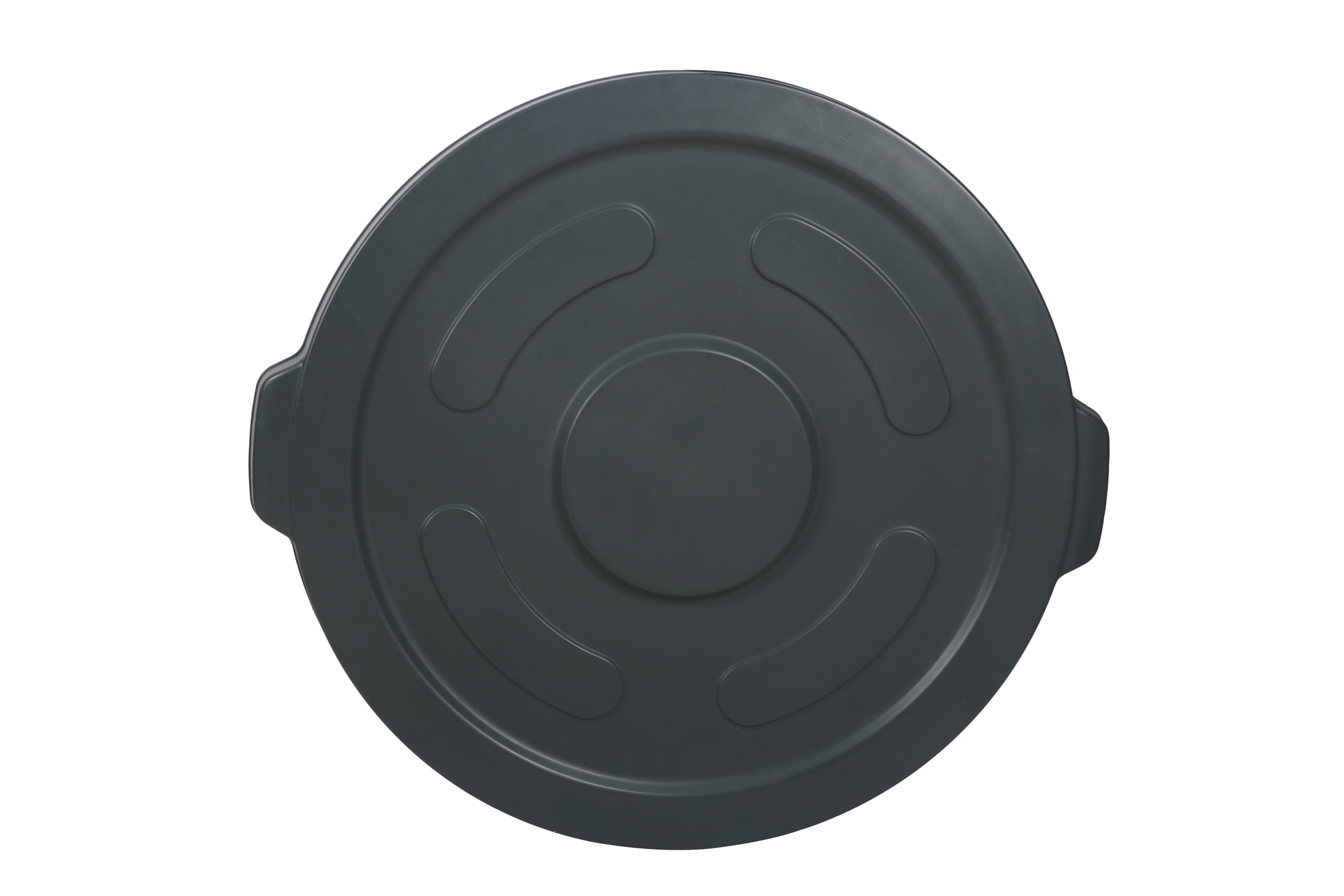 55 Gallon Round Trash Can Lid - Fits Plastic Prince Container, Gray | Durable Outdoor & Indoor Waste Bin Cover for Home, Office & Commercial Use
