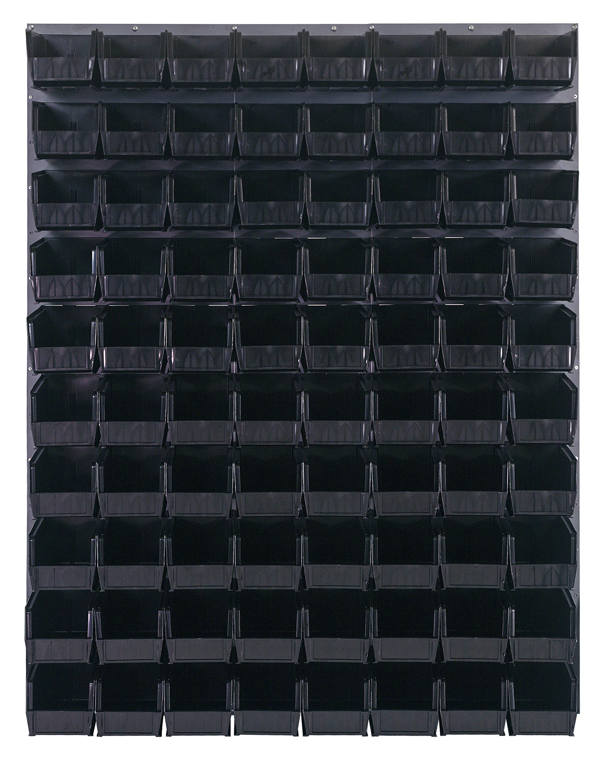 Quantum Storage Systems QLP-4861-230-80BK Gray Louvered Panels Complete Package with Bins - 48
