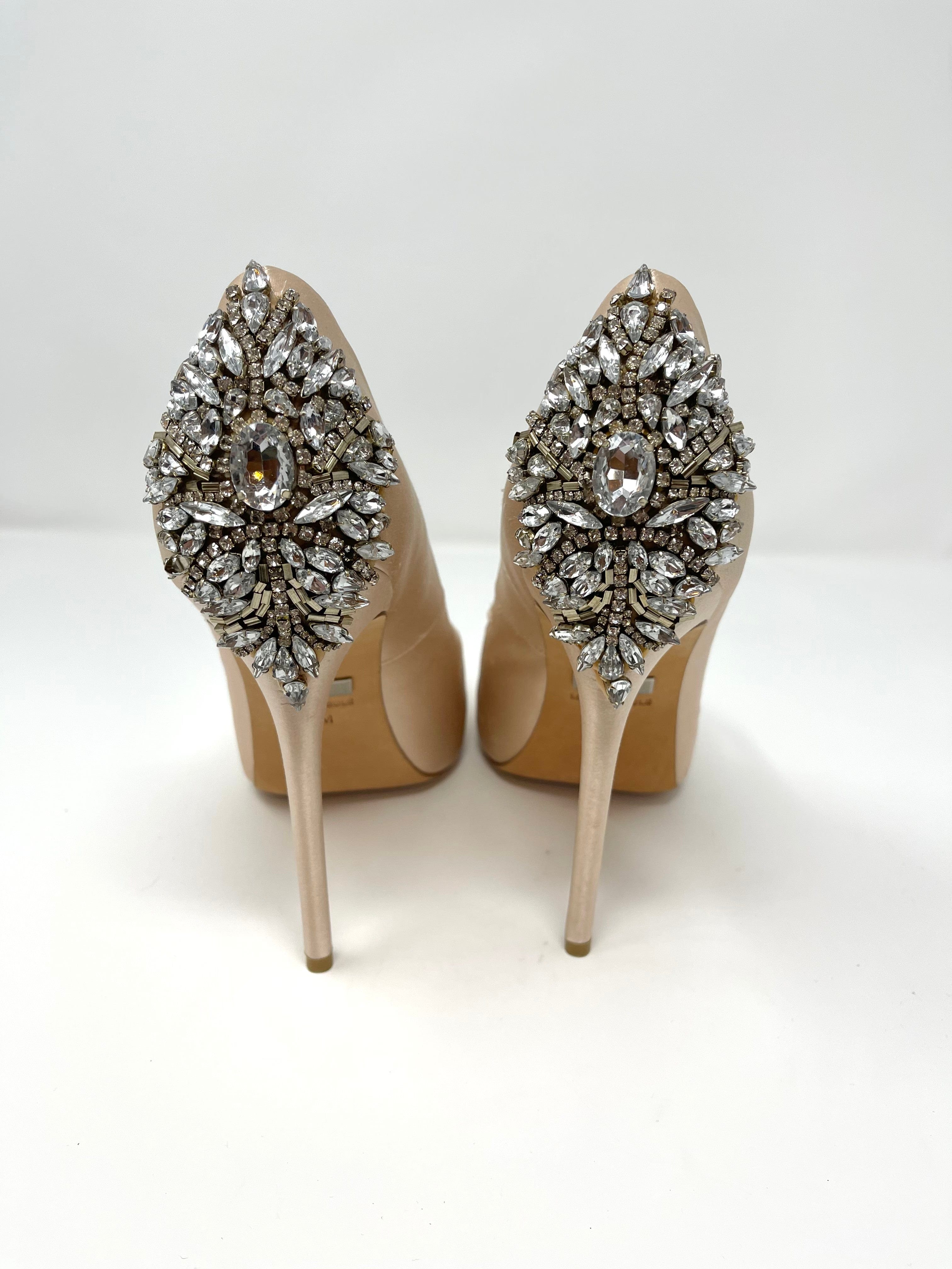 Badgley Mischka Kiara Women's Heels Size 8.5 - Elegant Evening Shoes for Weddings, Parties & Special Occasions