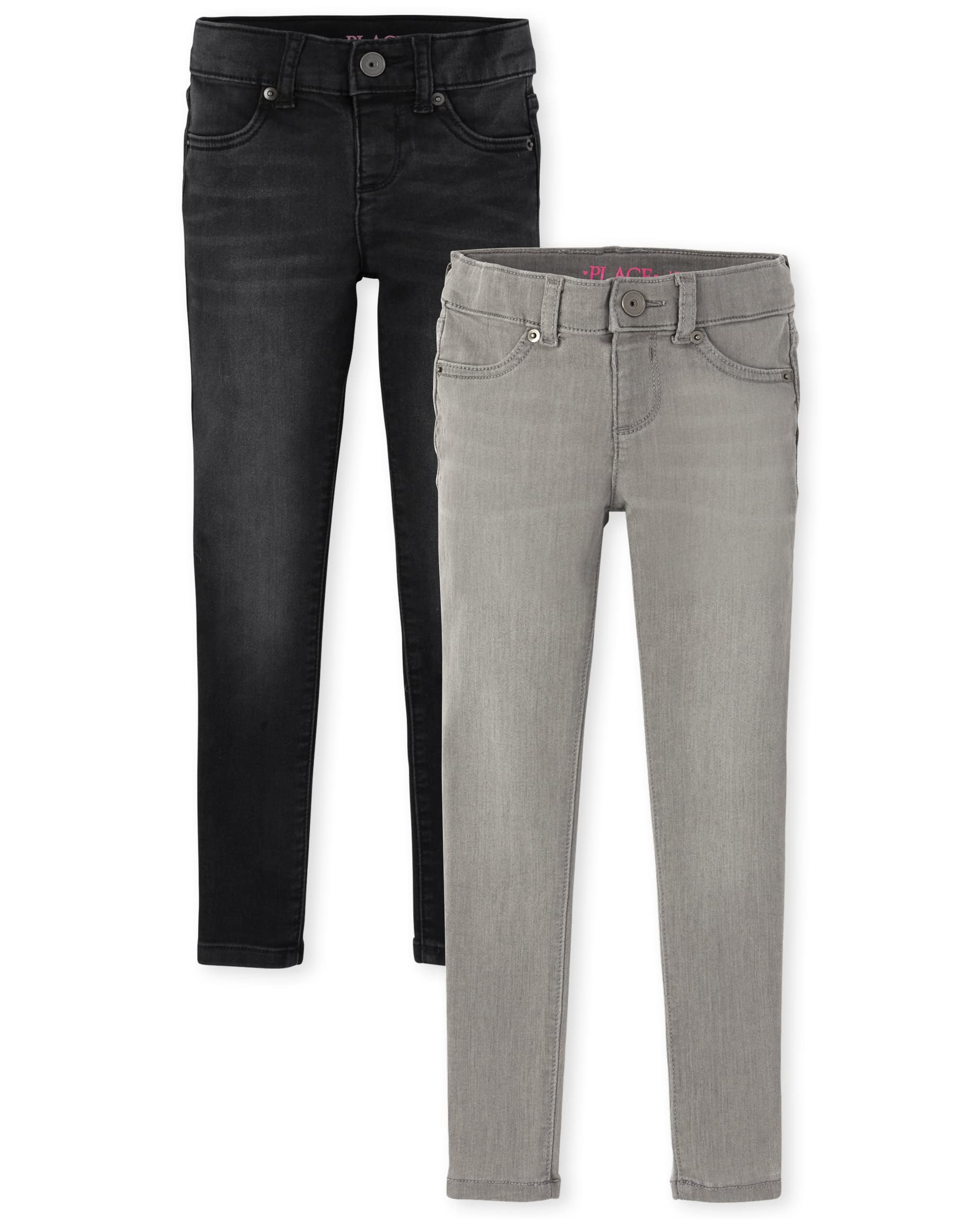 The Children's Place Girls' Stretch Denim Jeggings - Soft Comfortable Skinny Jeans for Toddler & Kids - Perfect for School, Playdates & Everyday Wear