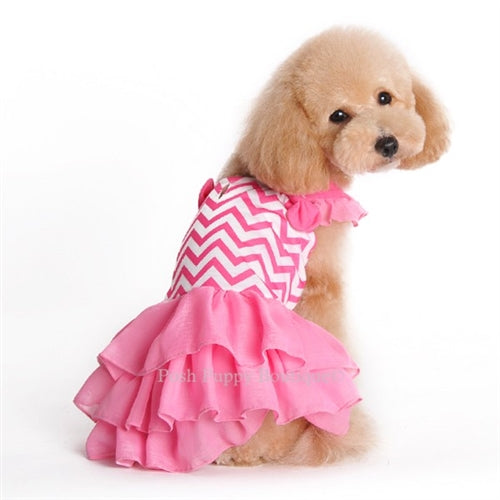 Chevron Print A-Line Dress for Women - Stylish & Comfortable Casual Summer Dress for Office, Party & Vacation