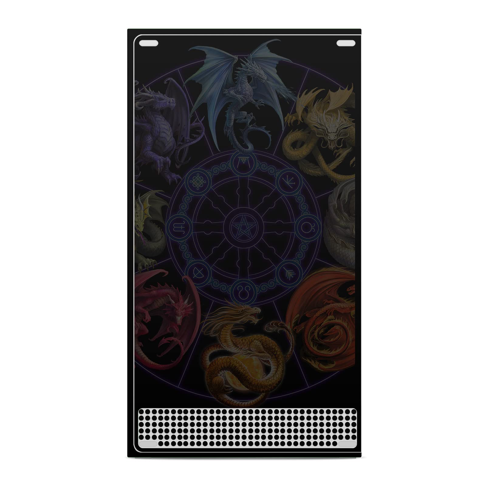 Official Anne Stokes Dragon Sabbat Cycle Vinyl Skin Sticker for Xbox Series S Console & Controller - Protective Gaming Decal for Customization - Perfect for Gamers & Collectors