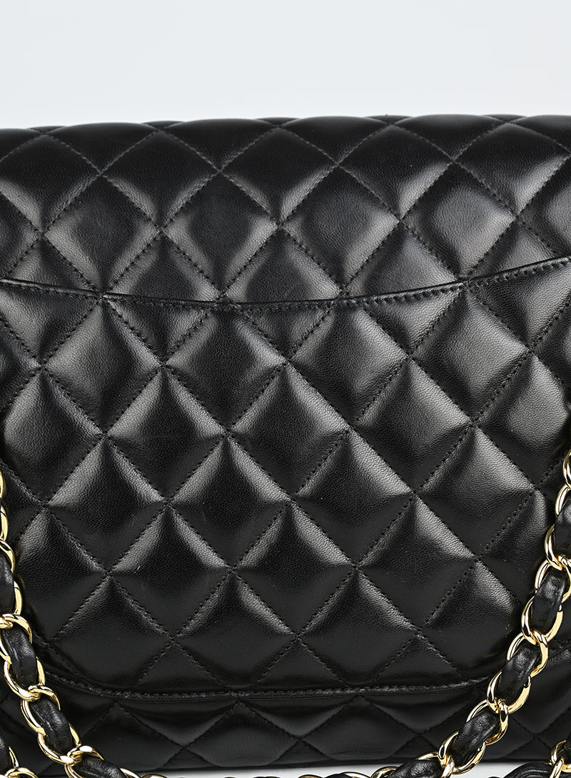 Chanel Timeless Jumbo Black Leather Handbag - Luxury Designer Tote Bag for Women, Perfect for Work, Travel & Evening Events