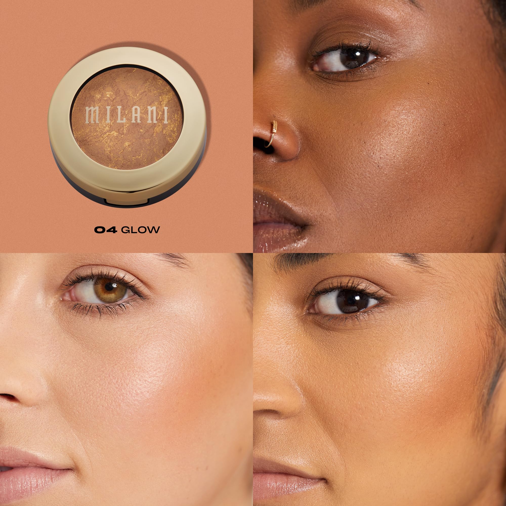 Milani Baked Bronzer - Cruelty-Free Shimmer Powder for Contouring & Highlighting (0.25oz) - Perfect for Everyday Glow
