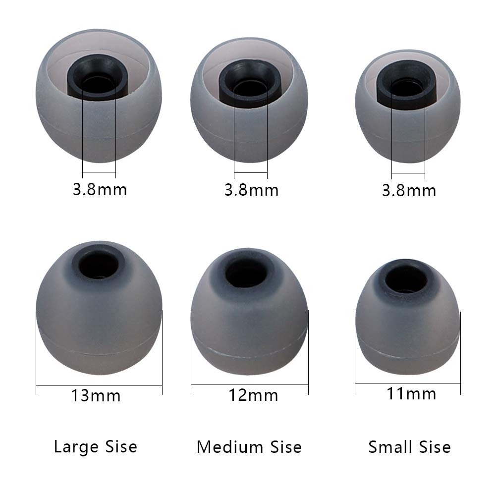 Premium Replacement Earbud Tips - 9 Pairs (S/M/L) - Soft Silicone Ear Tips for Secure Fit & Noise Isolation - Compatible with AirPods, Galaxy Buds & Most Wireless Earbuds - Perfect for Workouts, Commuting & Travel
