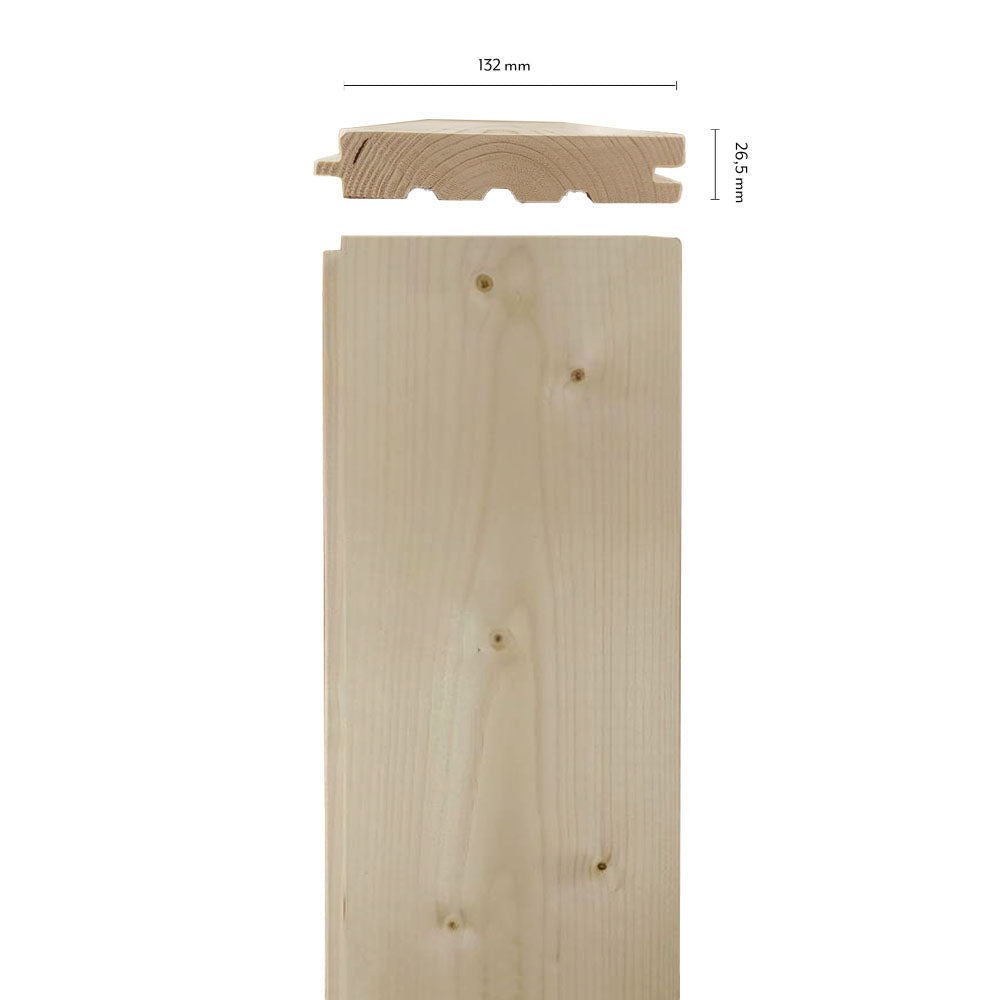 Grangolv Vasastan 26.5 x 132 mm Solid Wood Flooring - Perfect for Living Room, Bedroom & Home Renovation