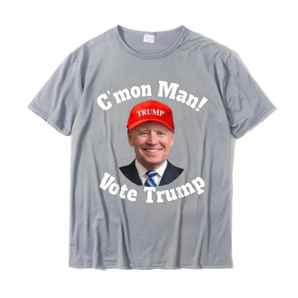 Trump vs Biden Election 2024 Halloween T-Shirt - Patriotic Political Graphic Tee for Men - 100% Cotton Customizable Top - Great for Halloween Costumes & Election Parties