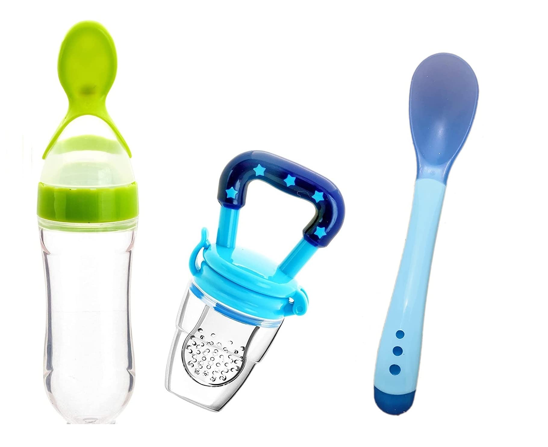 Silicone Baby Fruit Feeder Pacifier - Safe Teether for 4+ Months Infants | BPA-Free Fruit Nibbler & Feeding Set (12 Colors) | Perfect for First Solid Foods & Soothing Gums During Teething