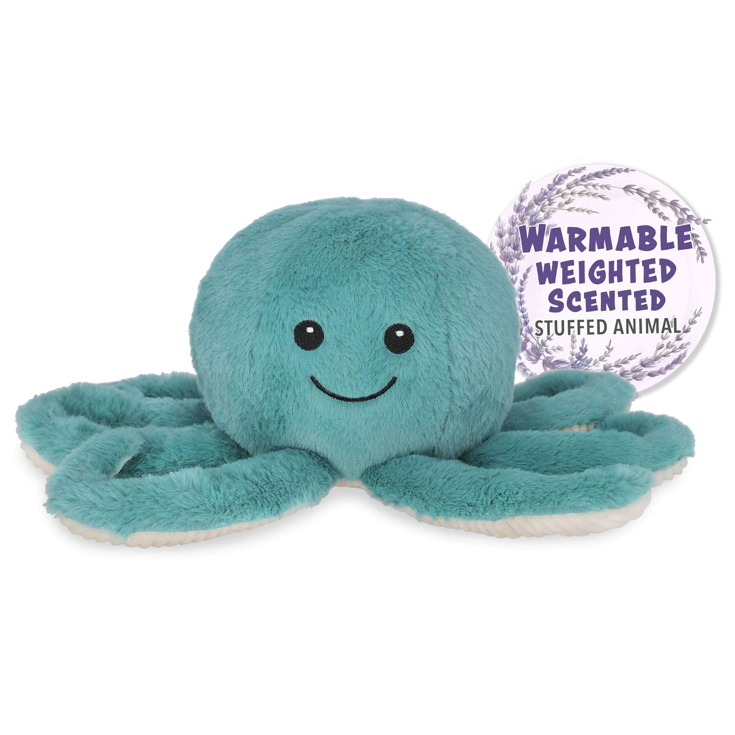 1i4 Group Warm Pals Octopus - Lavender Scented Plush Stuffed Animal Toy | Microwaveable & Coolable for Stress Relief | Perfect for Bedtime Comfort, Anxiety Relief & Kids Sleep Aid