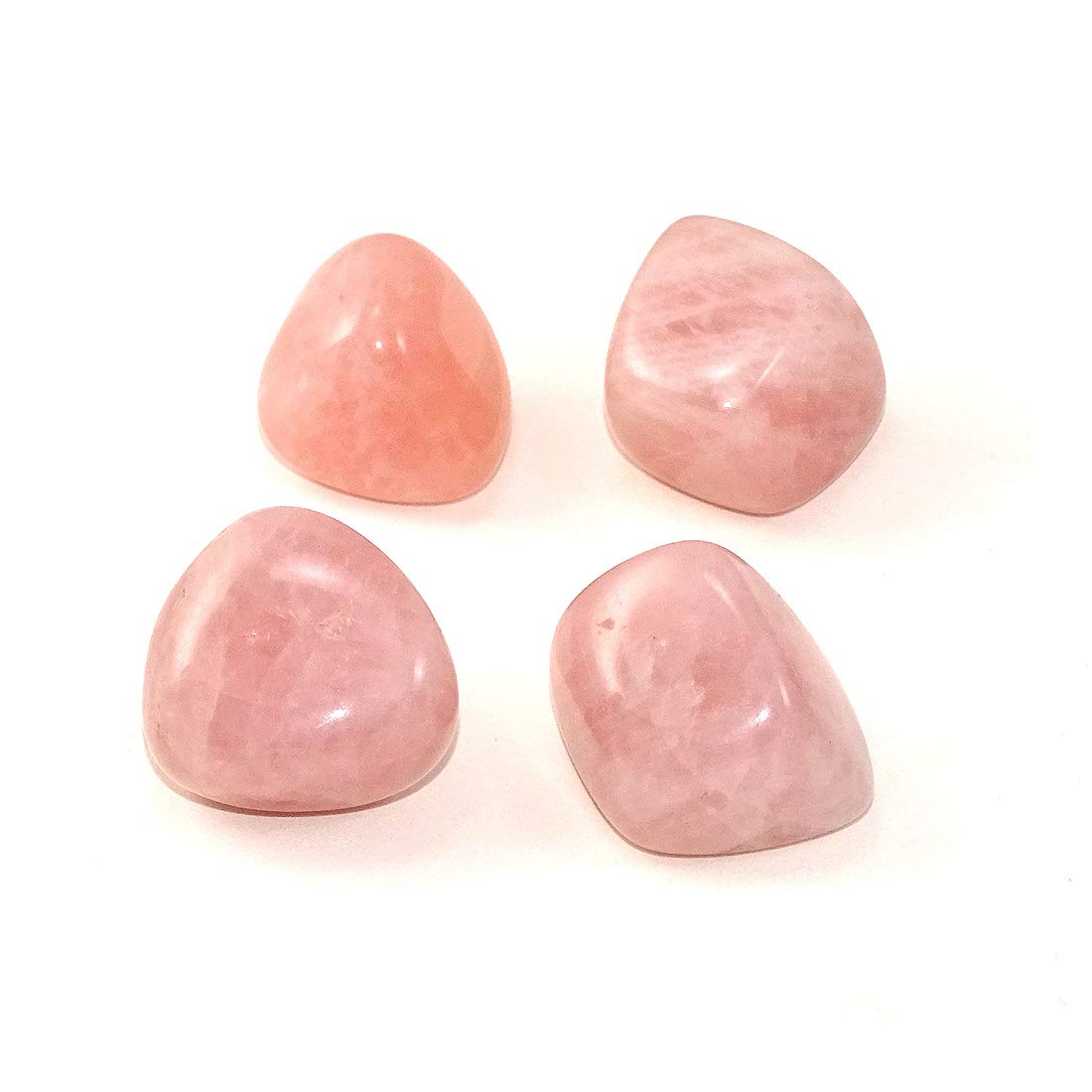 92g Pink Rose Quartz Tumbled Stones (4-Piece Set) - Natural Healing Crystals for Love, Romance & Relationships - Perfect for Meditation, Home Decor & Spiritual Gifts