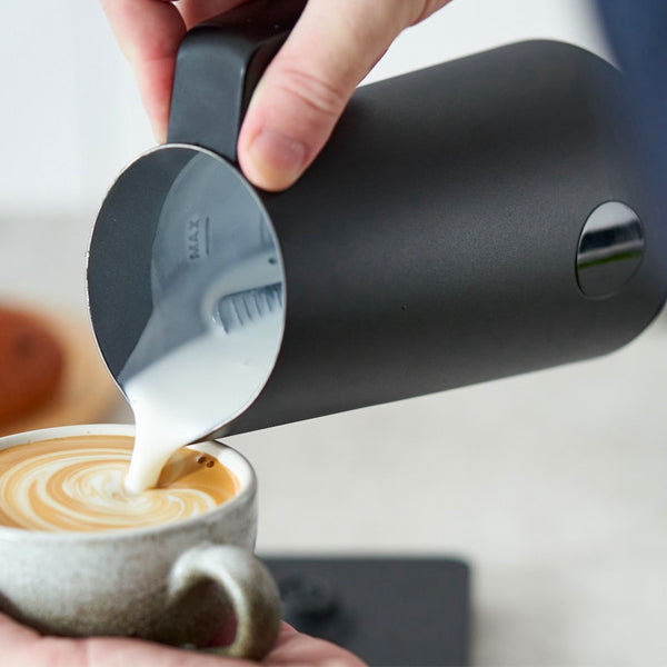 Subminimal NanoFoamer Pro Automatic Milk Frother - Electric Handheld Milk Steamer for Latte, Cappuccino & Hot Chocolate - Perfect for Home Baristas & Coffee Lovers
