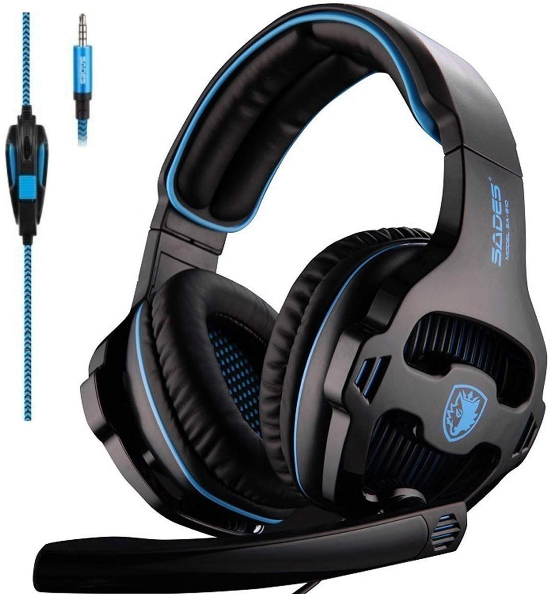 Best Wireless Gaming Headset for Xbox One & PS4 - Noise Cancelling Mic, Surround Sound (Black) - Perfect for Online Multiplayer & Streaming