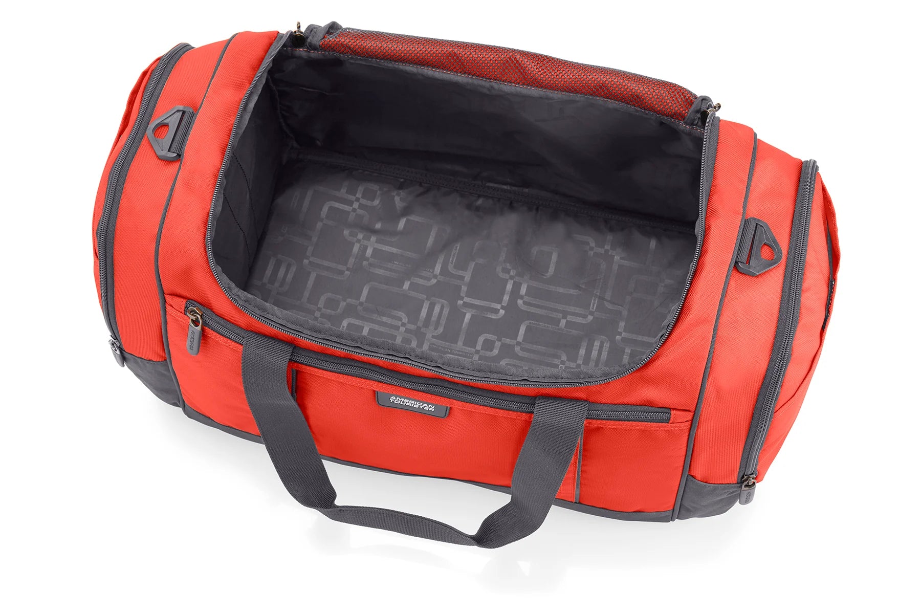 American Tourister X BAG 57cm Duffle Travel Bag - Spicy Orange | Lightweight Carry-On Luggage for Weekend Trips & Gym Use