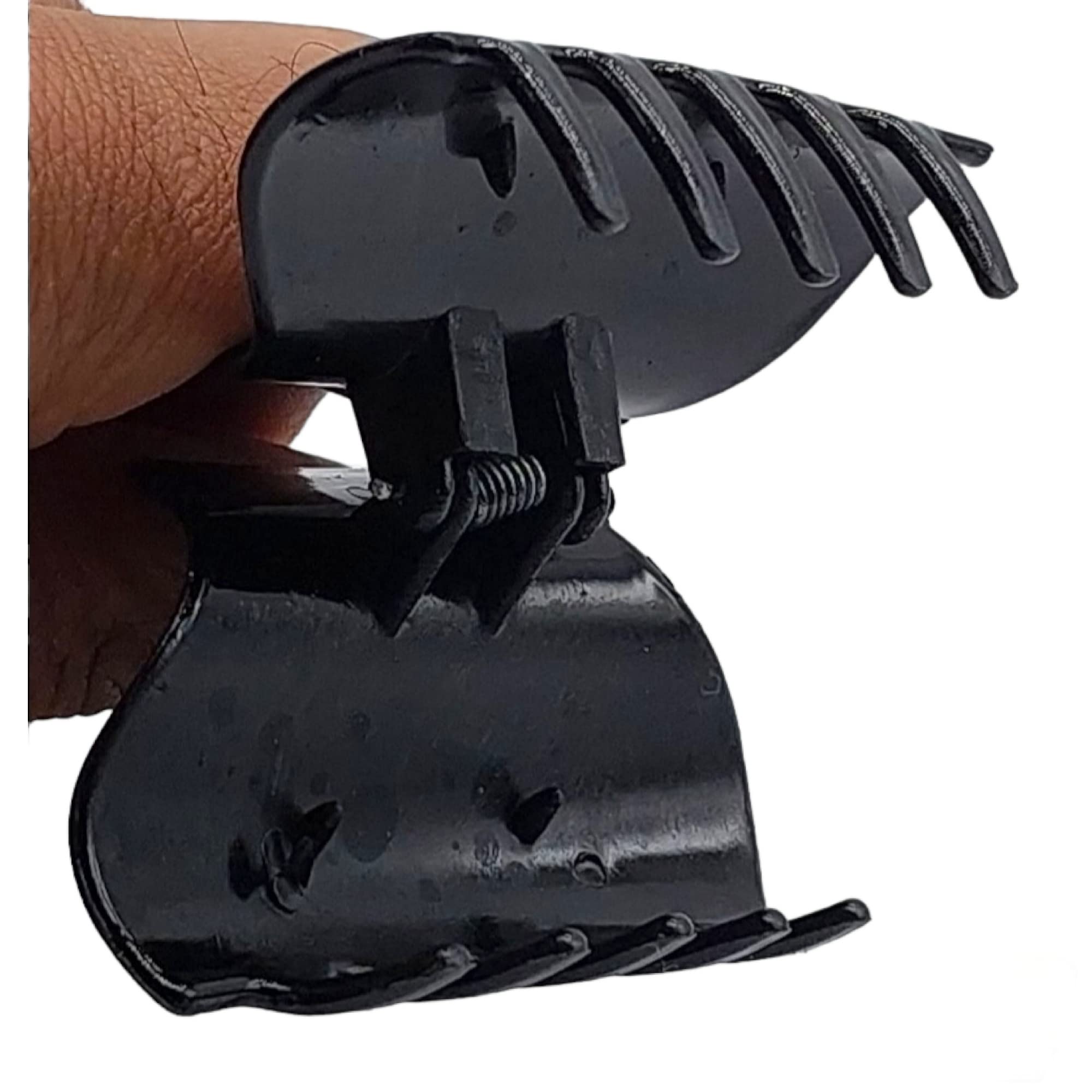 Black CL1 Hair Claw Clips - 3 Pack Non-Slip Plastic Hair Clips for Women | Hair Styling Accessories, Jaw Clips, Hair Grip Clamps | Perfect for Updos, Ponytails & Everyday Hairstyles