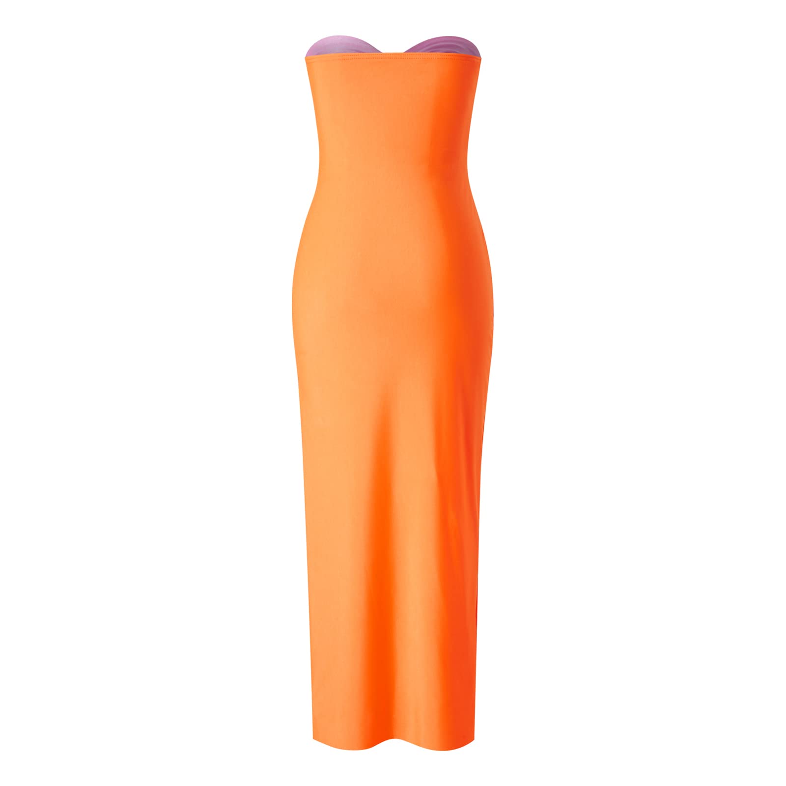 Chic Tube Maxi Dress for Women - Strapless Low Cut Backless Long Dress for Wedding Guest, Formal Events & Going Out | Elegant Evening Wear & Party Dress