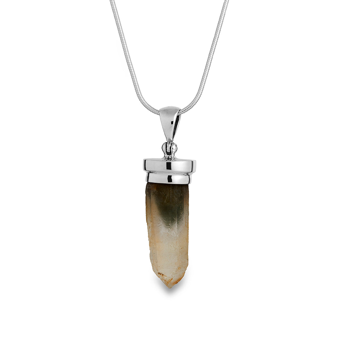 Natural Smokey Quartz Crystal Pendant Necklace - Healing Stone Jewelry for Meditation, Chakra Balancing & Spiritual Protection