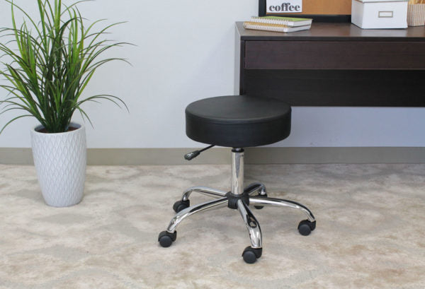 Boss Medical Spa Professional Adjustable Stool B240 - Ergonomic Beauty Salon Chair for Facial Treatments, Massage & Spa Services | Perfect for Estheticians & Cosmetologists