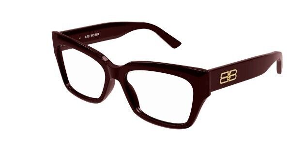 Balenciaga BB0274O 003 Red Cat Eye Women's Eyeglasses - Stylish Designer Frames for Women, Perfect for Fashion & Everyday Wear