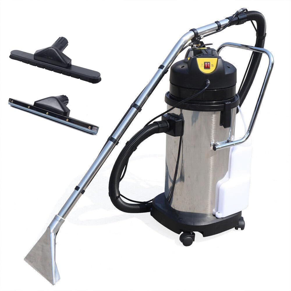40L Portable Carpet Cleaner Machine - Household Stainless Steel Vacuum for Floors, Sofas & Carpets - US Stock - Ideal for Home, Office & Pet Hair Removal