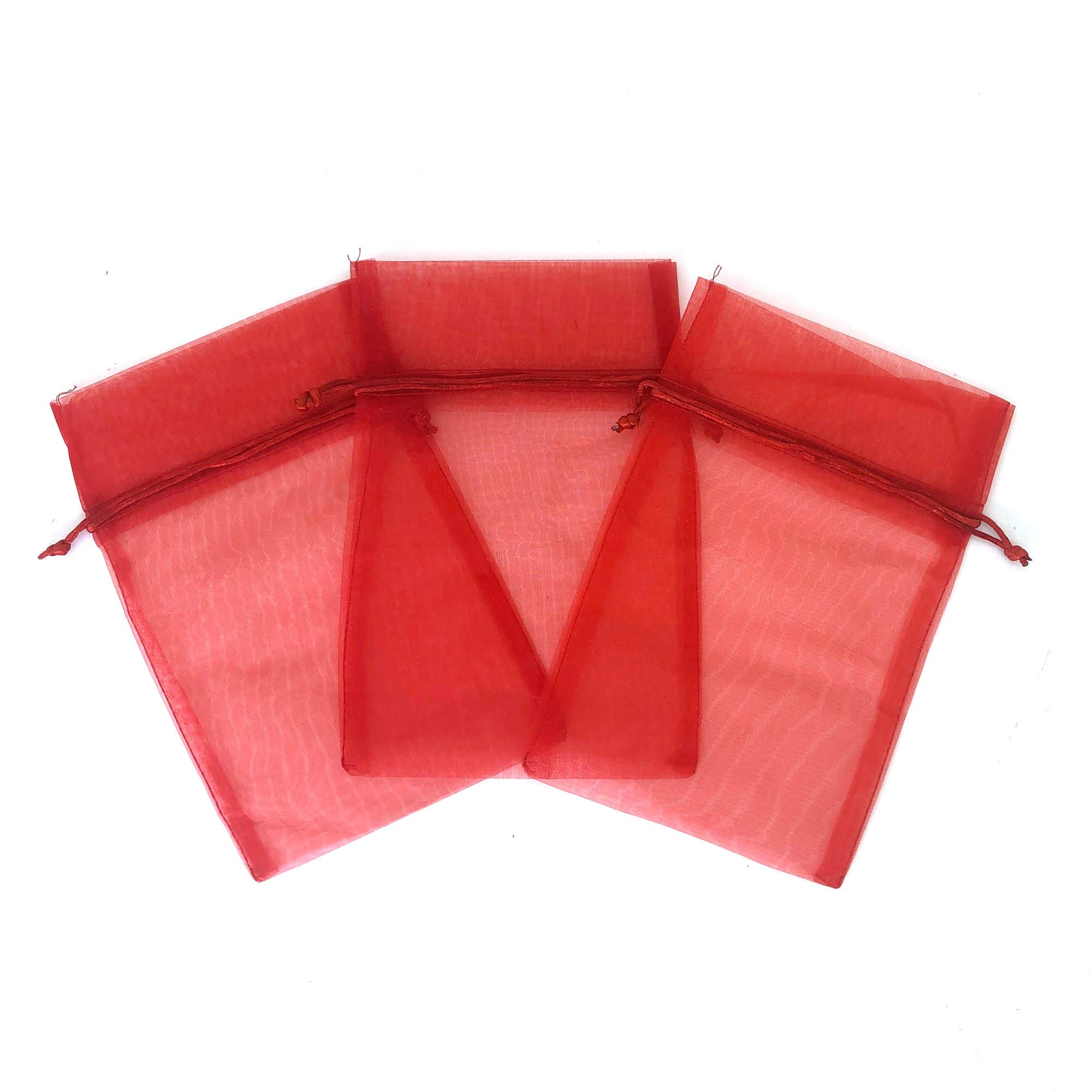30 Premium Organza Fabric Gift Bags & Pouches - 6.75