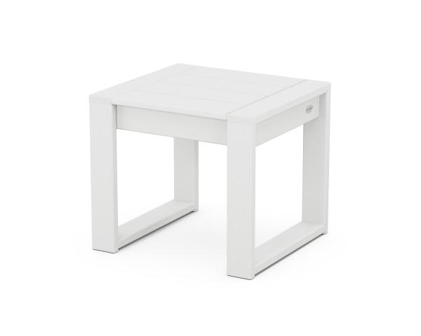 Polywood EDGE End Table - Durable Outdoor & Indoor Side Table - Perfect for Patio, Deck, Poolside, and Living Room Use