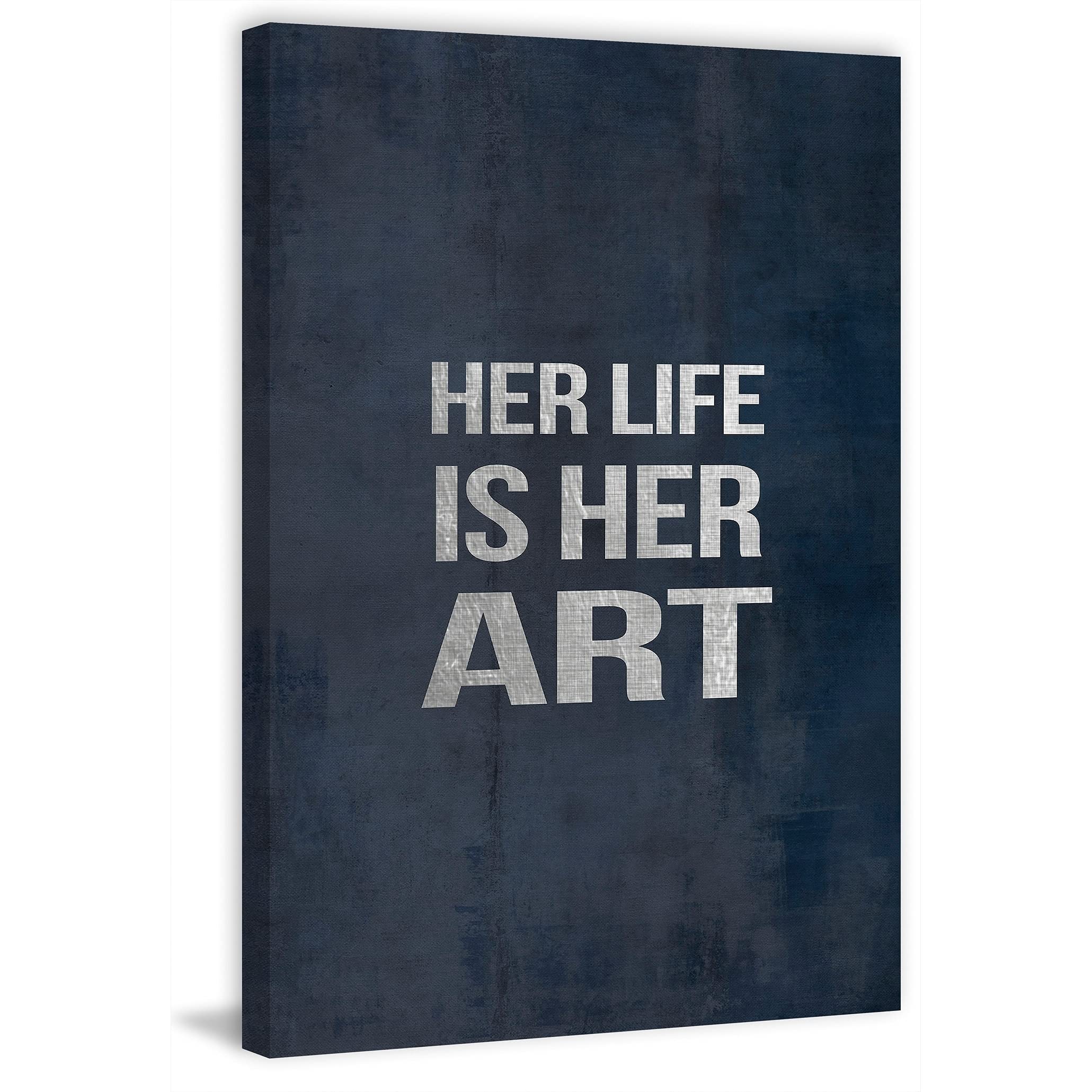 Marmont Hill Her Art Painting Print on Wrapped Canvas - Premium Wall Decor for Living Room, Bedroom & Office | Ready to Hang Home Artwork