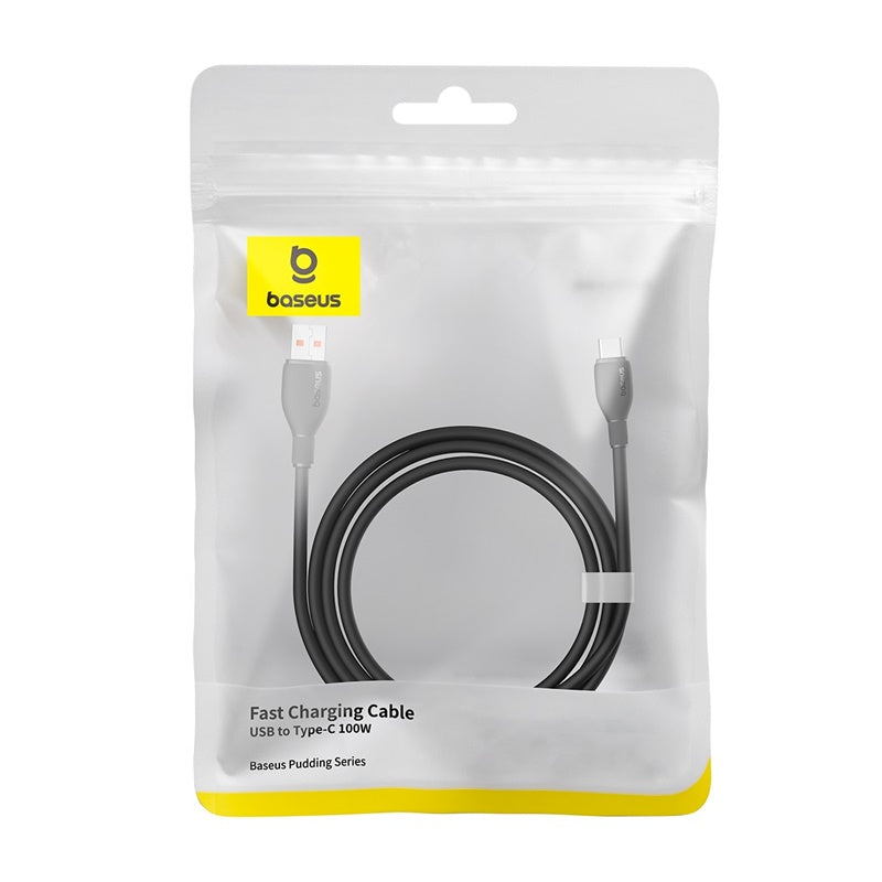 Baseus 100W USB to Type C Fast Charging Cable 1.2M (3.9ft) - PD Compatible, High-Speed Data Sync, Durable Nylon Braided - Perfect for iPhone 15/14/13, Samsung Galaxy, iPad, MacBook & More