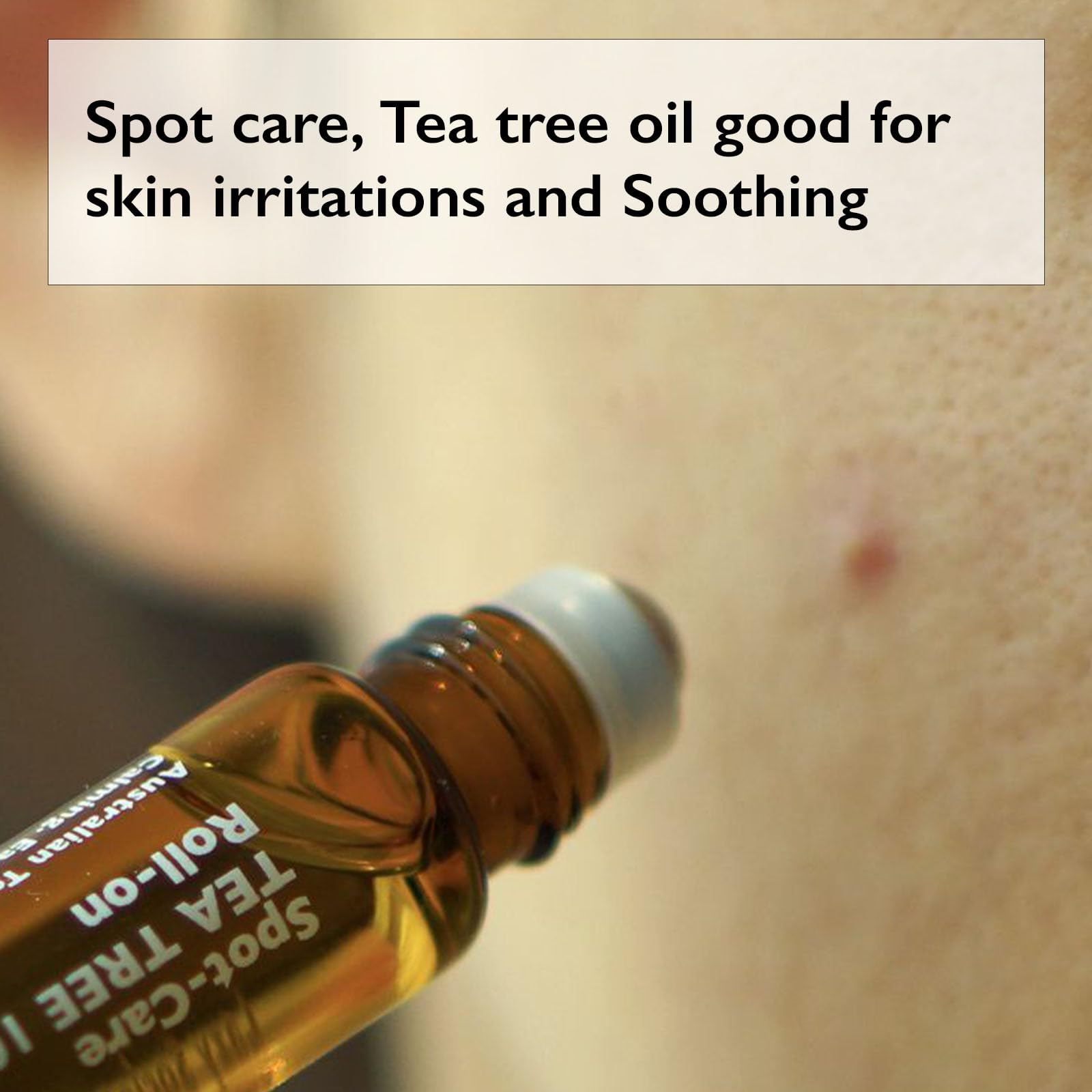 Tea Tree Acne Roll-On Treatment for Sensitive Skin - Spot Care for Pimples & Blemishes - Perfect for Travel & Daily Use